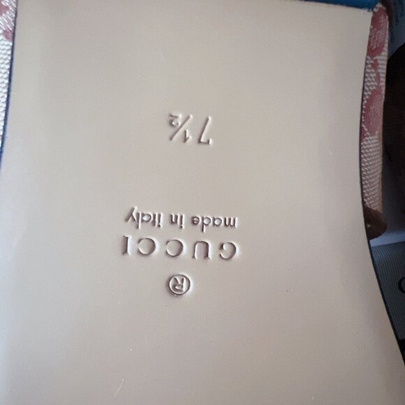 Gucci GG LOGO Monogram Wide Strap Sandal Brown/ Beige Canvas Mens UK 7.5 US 8 - Picture 10 of 12